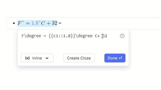 如何在同一张卡片上隐藏方程的多个部分。