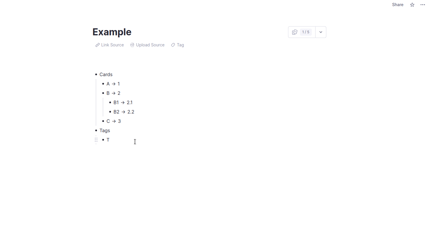 被标记的 Rem 被包含在标签练习队列中的示例。